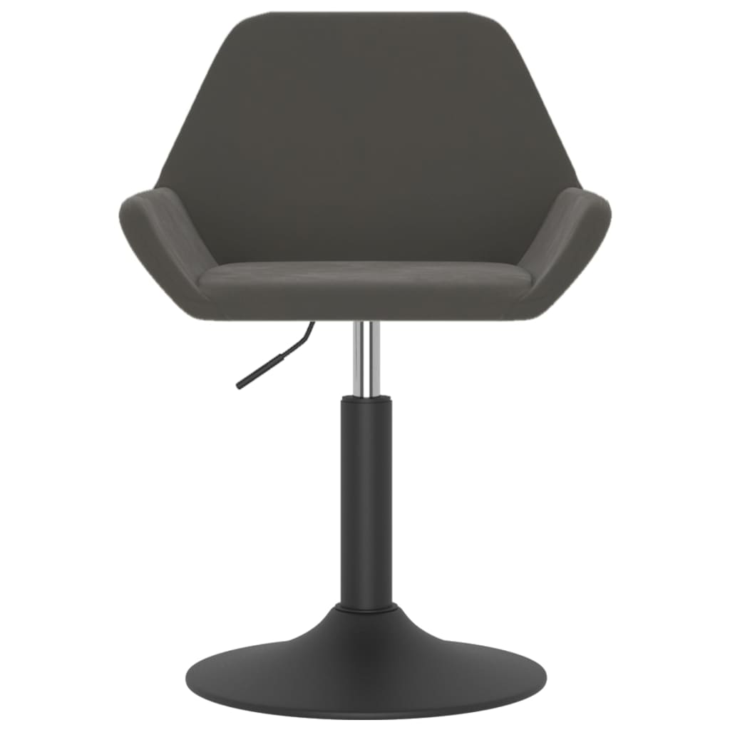 vidaXL Barhocker Dunkelgrau Samt