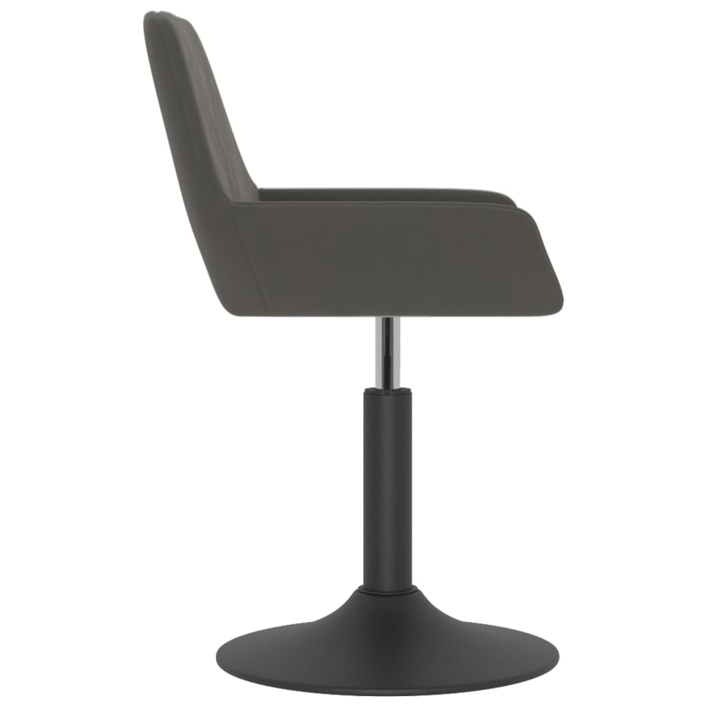 vidaXL Barhocker Dunkelgrau Samt