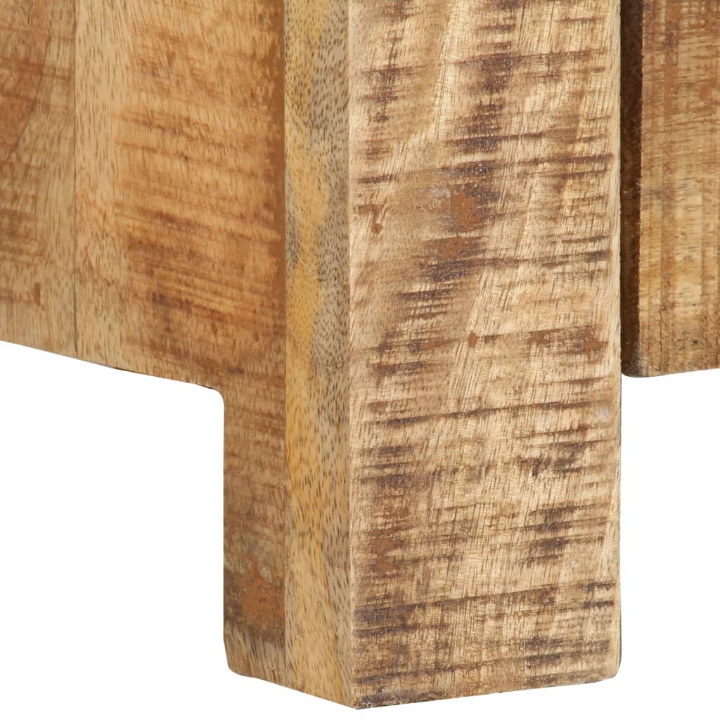 vidaXL TV-Schrank 110x30x40 cm Raues Mangoholz