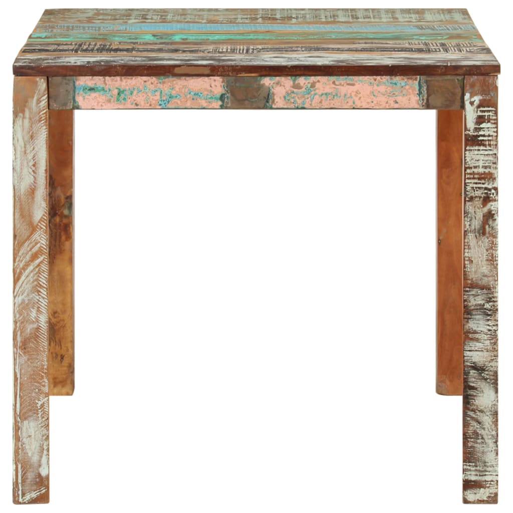 vidaXL Esstisch 82x80x76 cm Altholz Massiv
