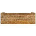 vidaXL Konsolentisch 110x35x76 cm Raues Mangoholz