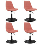 vidaXL Esszimmerstühle 4 Stk. Drehbar Rosa Samt