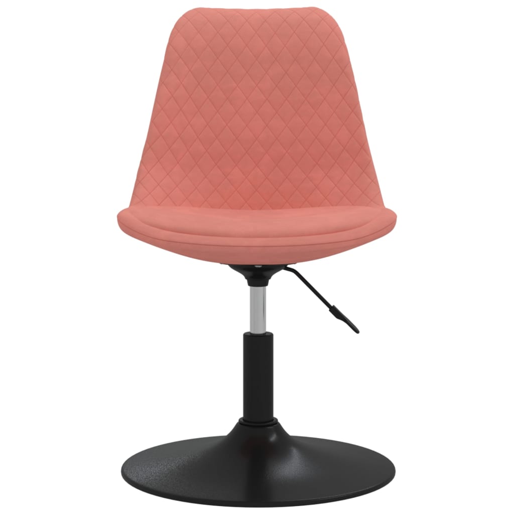 vidaXL Esszimmerstühle 4 Stk. Drehbar Rosa Samt