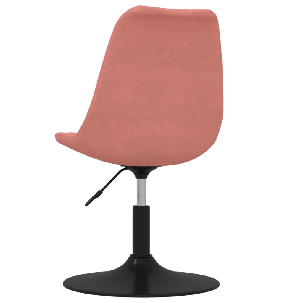 vidaXL Esszimmerstühle 4 Stk. Drehbar Rosa Samt