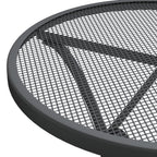 vidaXL Gartentisch Ø60x72 cm Streckgitter Anthrazit