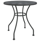 vidaXL Gartentisch Ø80x72 cm Streckmetall Anthrazit