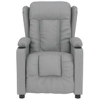 vidaXL Massagesessel Hellgrau Stoff