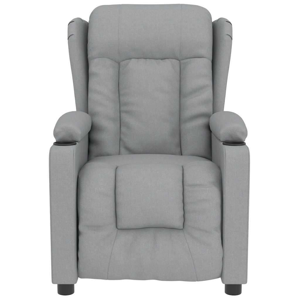 vidaXL Massagesessel Hellgrau Stoff