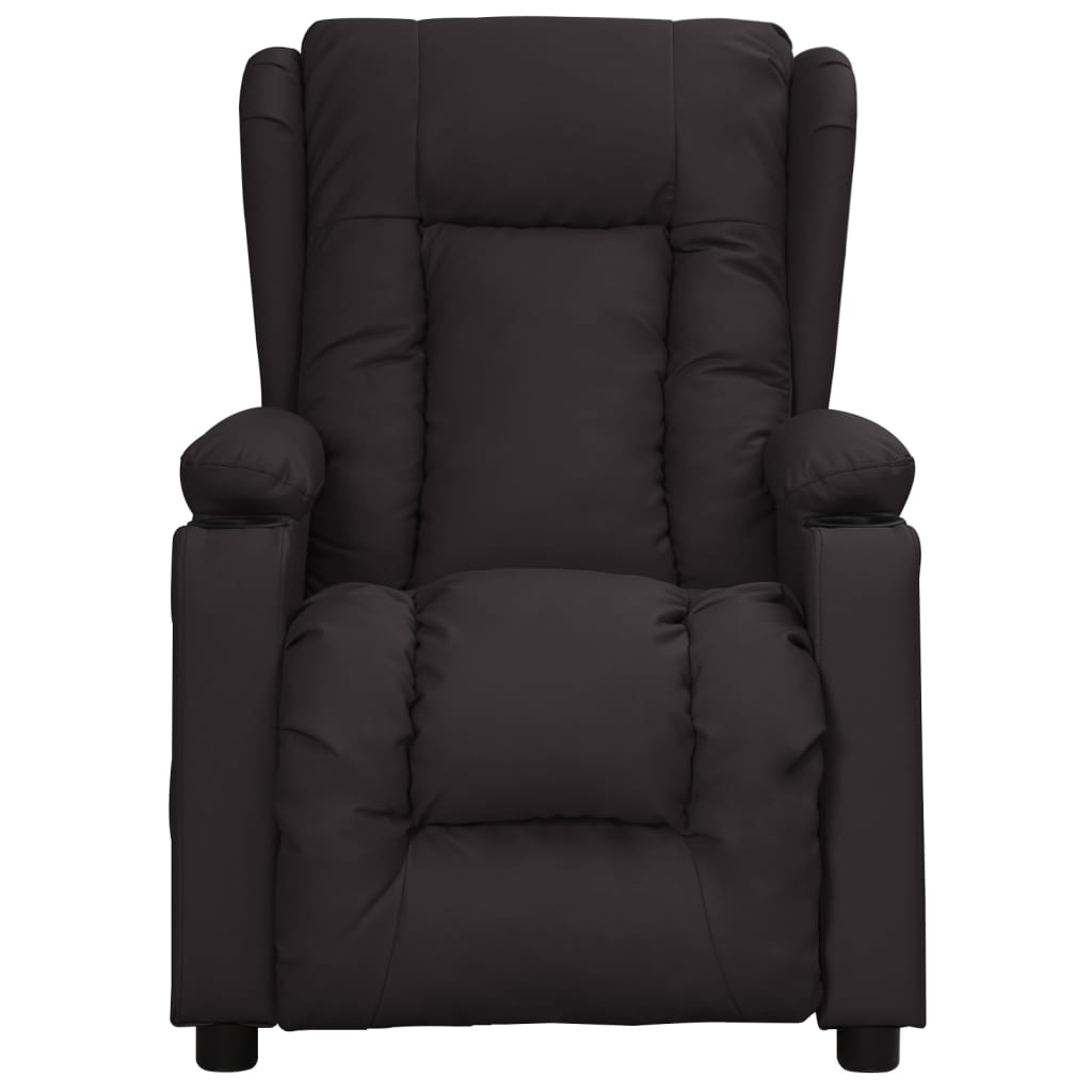 vidaXL Relaxsessel Schwarz Kunstleder