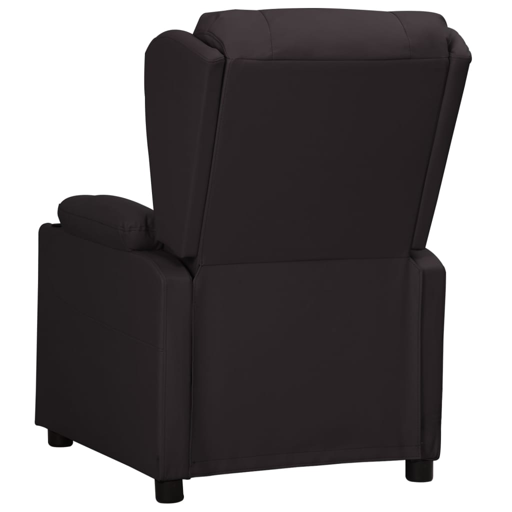 vidaXL Relaxsessel Schwarz Kunstleder