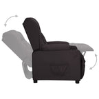 vidaXL Relaxsessel Schwarz Kunstleder