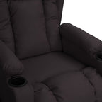 vidaXL Relaxsessel Schwarz Kunstleder