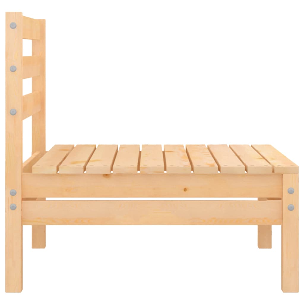 vidaXL 2-Sitzer-Gartensofa Kiefer Massivholz