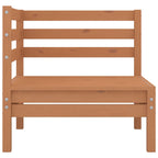 vidaXL 2-Sitzer-Gartensofa Honigbraun Massivholz Kiefer