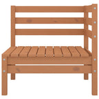 vidaXL 2-Sitzer-Gartensofa Honigbraun Massivholz Kiefer