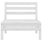 vidaXL 8-tlg. Garten-Lounge-Set Weiß Kiefer Massivholz