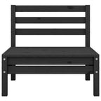 vidaXL 5-tlg. Garten-Lounge-Set Schwarz Massivholz Kiefer