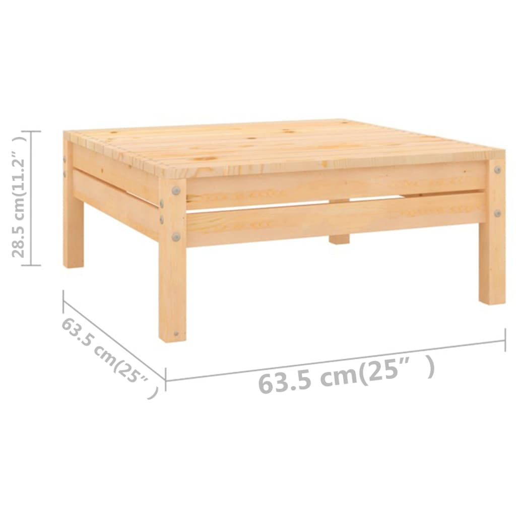 vidaXL 13-tlg. Garten-Lounge-Set Massivholz Kiefer