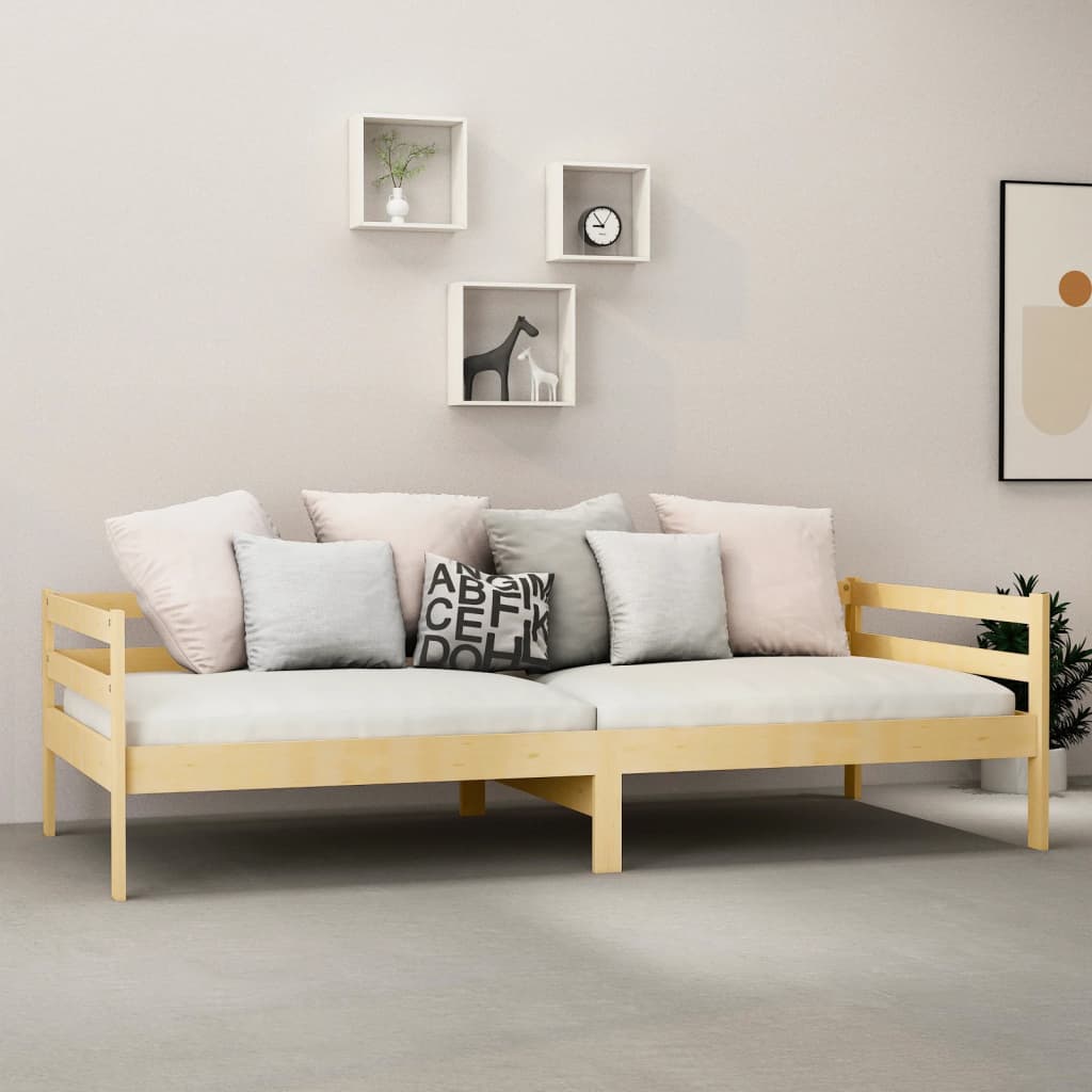 vidaXL Tagesbett mit Matratze 90x200 cm Kiefer Massivholz