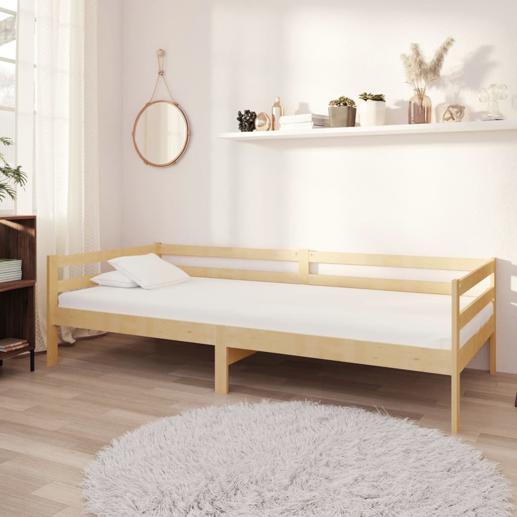 vidaXL Tagesbett mit Matratze 90x200 cm Kiefer Massivholz
