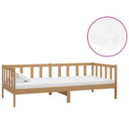 vidaXL Tagesbett mit Matratze 90x200 cm Honigbraun Massivholz Kiefer