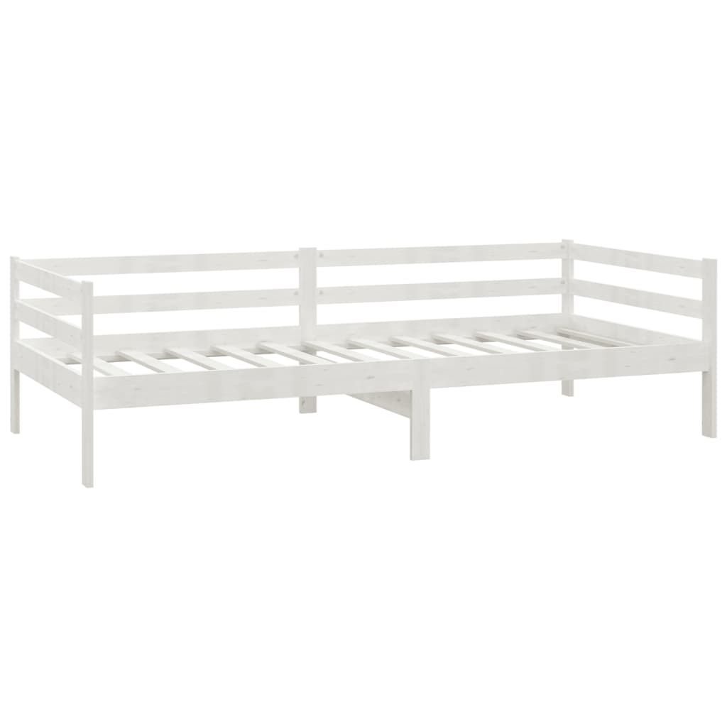 vidaXL Tagesbett mit Schubladen Weiß 90x200 cm Massives Kiefernholz