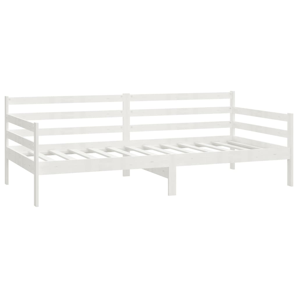 vidaXL Tagesbett mit Schubladen 90x200 cm Weiß Massivholz Kiefer