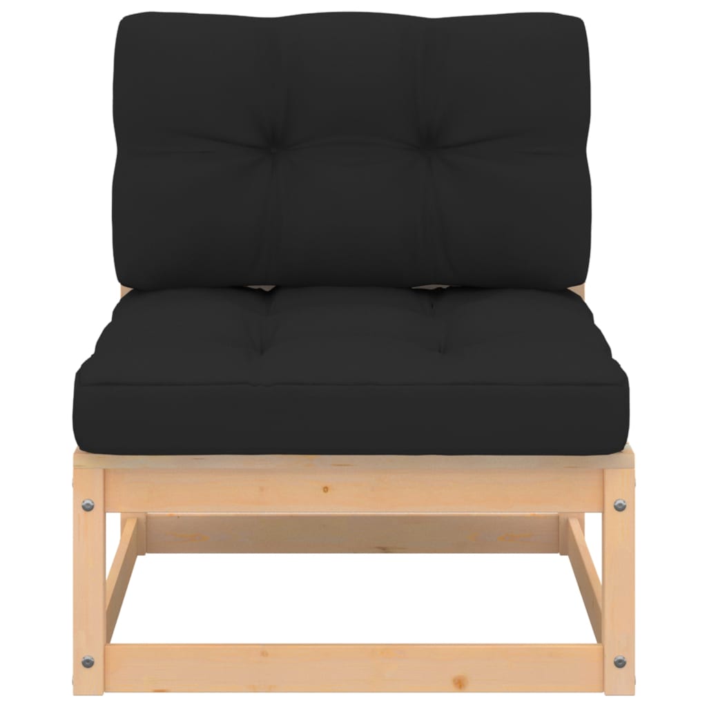 vidaXL 8-tlg. Garten-Lounge-Set mit Kissen Massivholz Kiefer