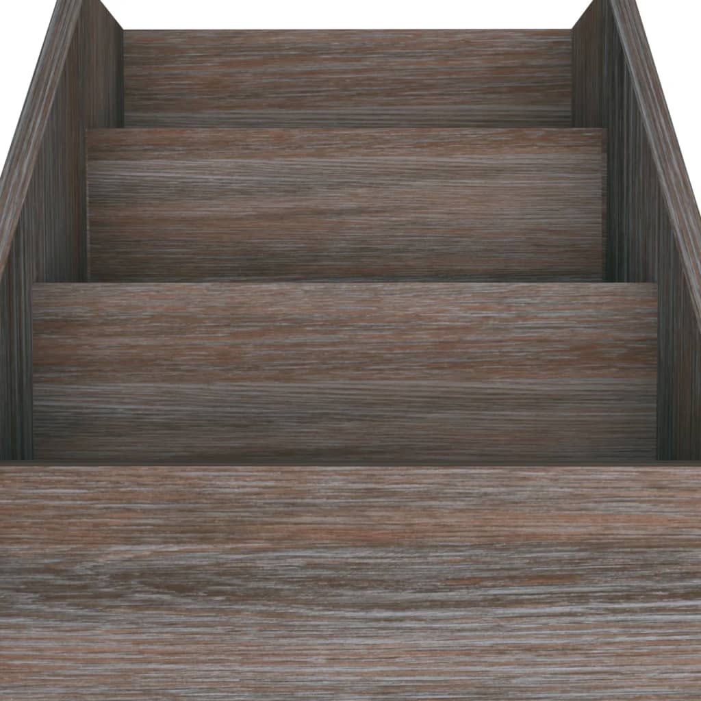 vidaXL Kinder-Bücherregal Grau Sonoma-Eiche 71x30x78,5cm Holzwerkstoff