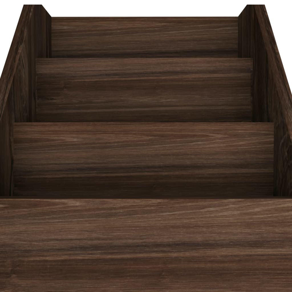vidaXL Kinder-Bücherregal Räuchereiche 71x30x78,5 cm Holzwerkstoff
