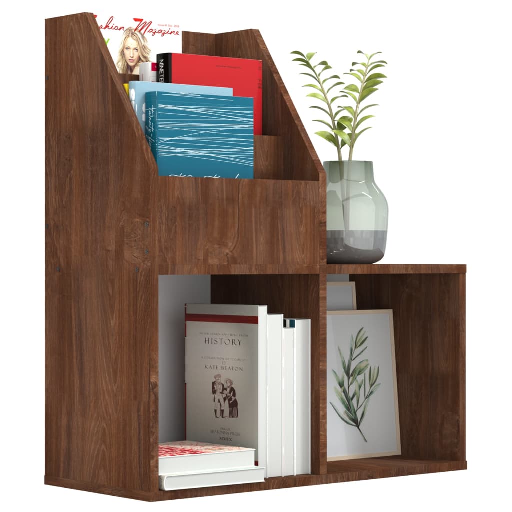vidaXL Kinder-Bücherregal Braun Eiche 71x30x78,5 cm Holzwerkstoff