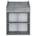 vidaXL Kinder-Bücherregal Betongrau 71x30x114 cm Spanplatte