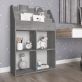 vidaXL Kinder-Bücherregal Betongrau 71x30x114 cm Spanplatte