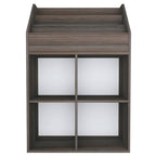 vidaXL Kinder-Bücherregal Grau & Sonoma-Eiche 71x30x114 cm Spanplatte