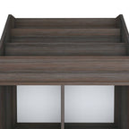 vidaXL Kinder-Bücherregal Grau & Sonoma-Eiche 71x30x114 cm Spanplatte