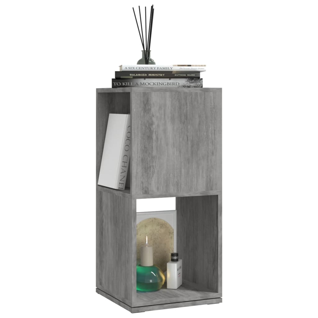vidaXL Drehregal Betongrau 34,5x34,5x75,5 cm Holzwerkstoff