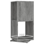 vidaXL Drehregal Betongrau 34,5x34,5x75,5 cm Holzwerkstoff