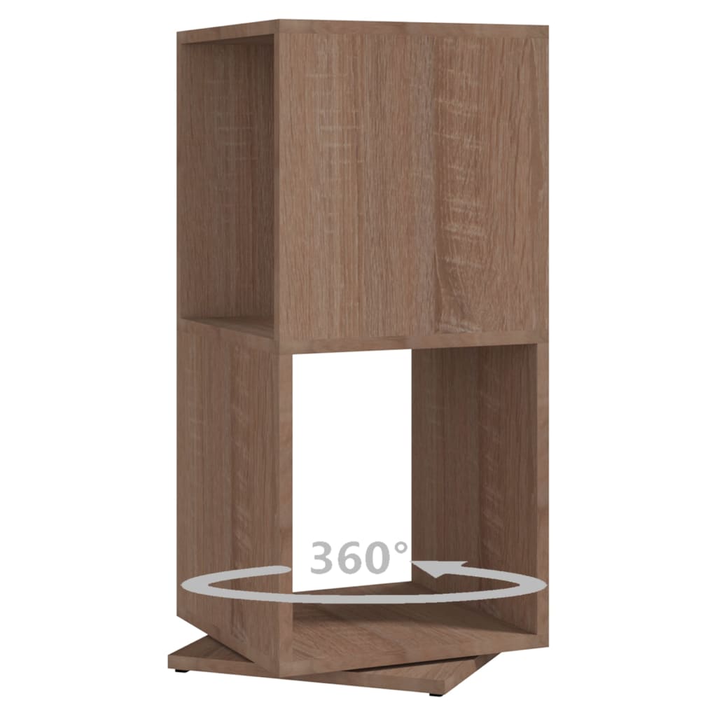 vidaXL Drehregal Sonoma-Eiche 34,5x34,5x75,5 cm Holzwerkstoff