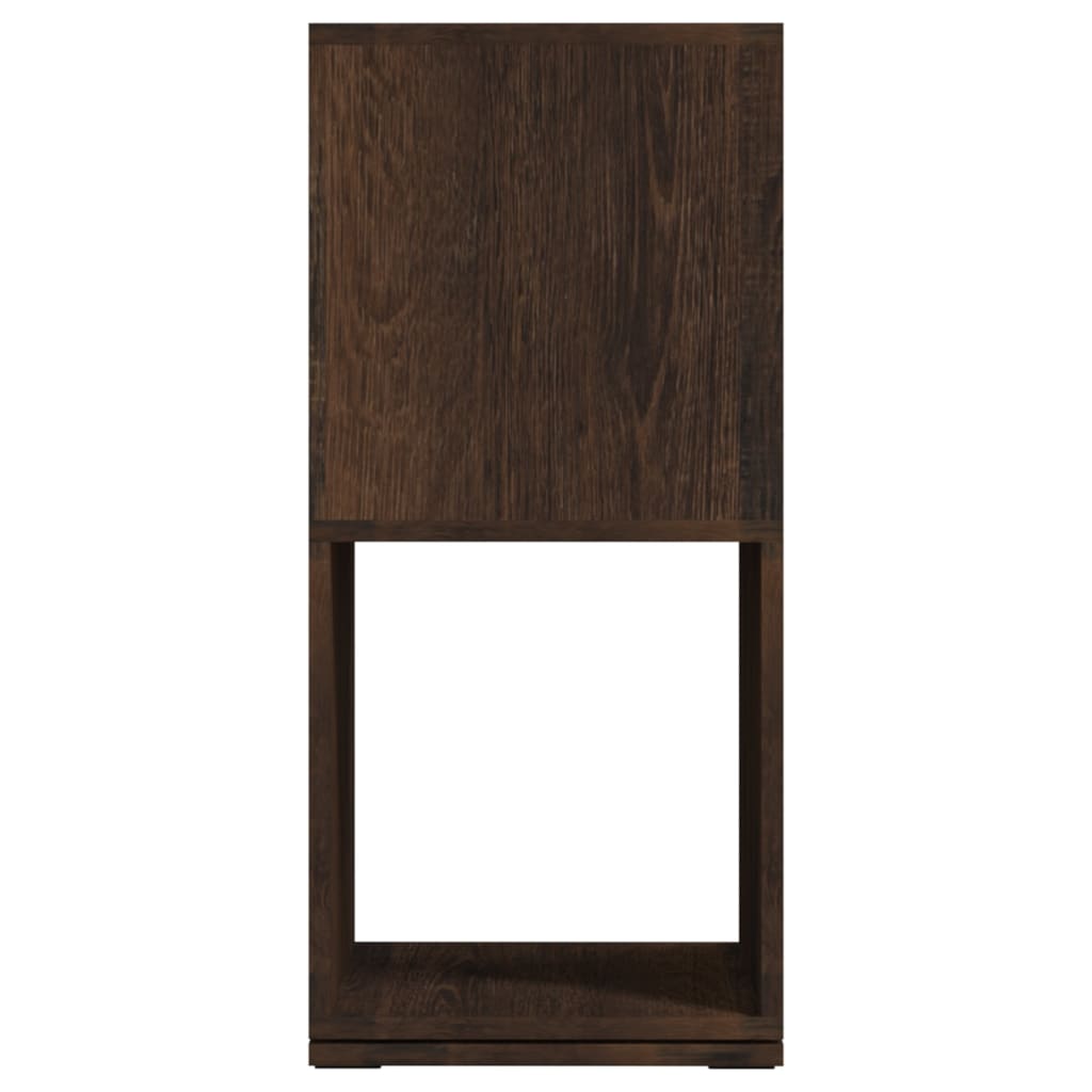 vidaXL Drehregal Räuchereiche 34,5x34,5x75,5 cm Holzwerkstoff