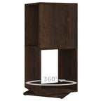 vidaXL Drehregal Räuchereiche 34,5x34,5x75,5 cm Holzwerkstoff