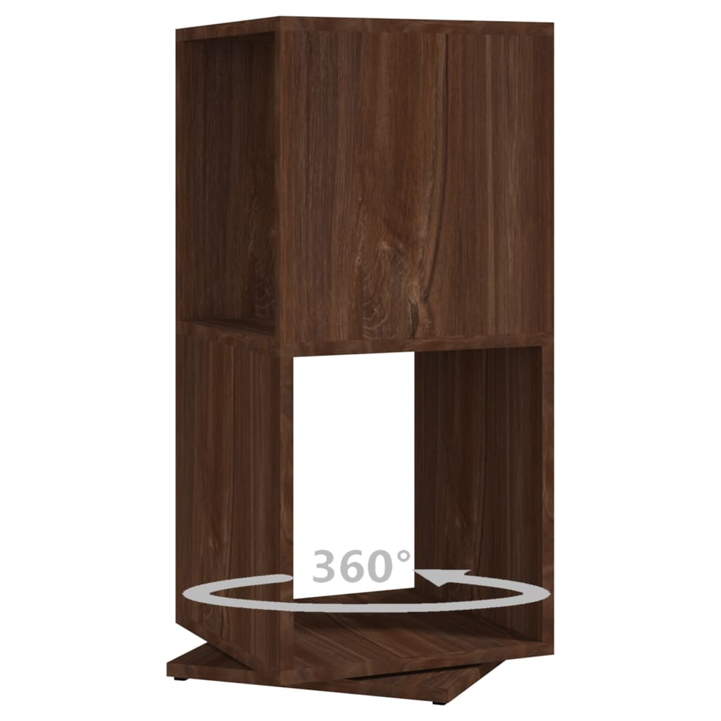vidaXL Drehregal Braun Eiche-Optik 34,5x34,5x75,5 cm Holzwerkstoff