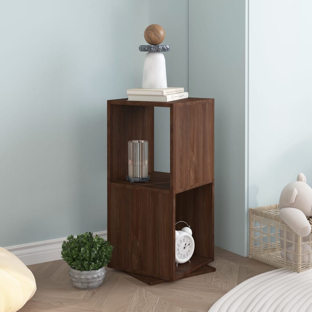 vidaXL Drehregal Braun Eiche-Optik 34,5x34,5x75,5 cm Holzwerkstoff