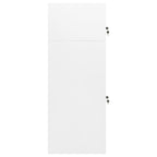 vidaXL Sattelschrank Weiß 53x53x140 cm Stahl