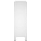 vidaXL Kleiderschrank Industrie-Stil Weiß 67x35x107 cm Stahl