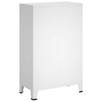 vidaXL Kleiderschrank Industrie-Stil Weiß 67x35x107 cm Stahl