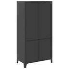 vidaXL Industrial Kleiderschrank Schwarz 90x50x180 cm Metall