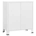 vidaXL Industrial Kommode mit Schubladen Weiß 78x40x93 cm Metall