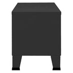 vidaXL TV-Schrank Industrie-Stil Schwarz 105x35x42 cm Metall