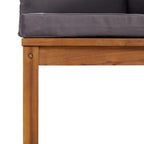 vidaXL 2-Sitzer-Gartensofa mit Kissen Massivholz Akazie