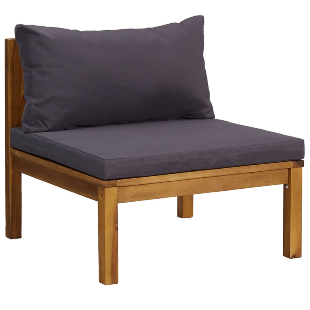 vidaXL 8-tlg. Garten-Lounge-Set mit Auflage Massivholz Akazie